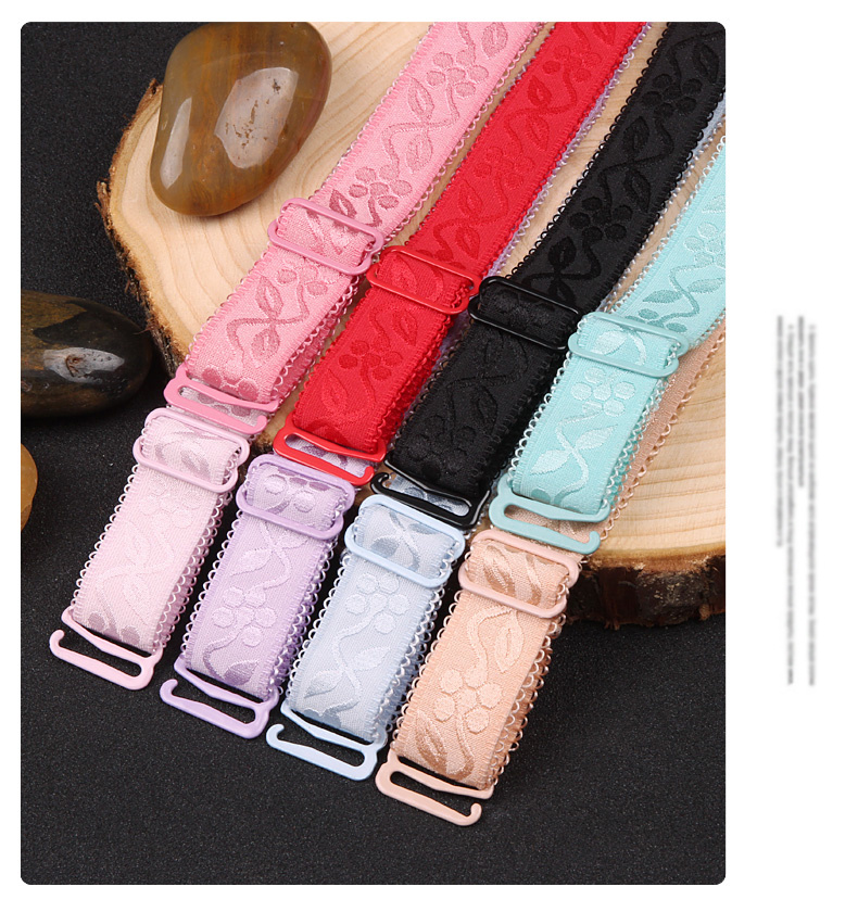 Embroidered Shoulder Straps, Extended & Widened Elastic Underwear Straps, Women's Lingerie & Underwear Accessories
