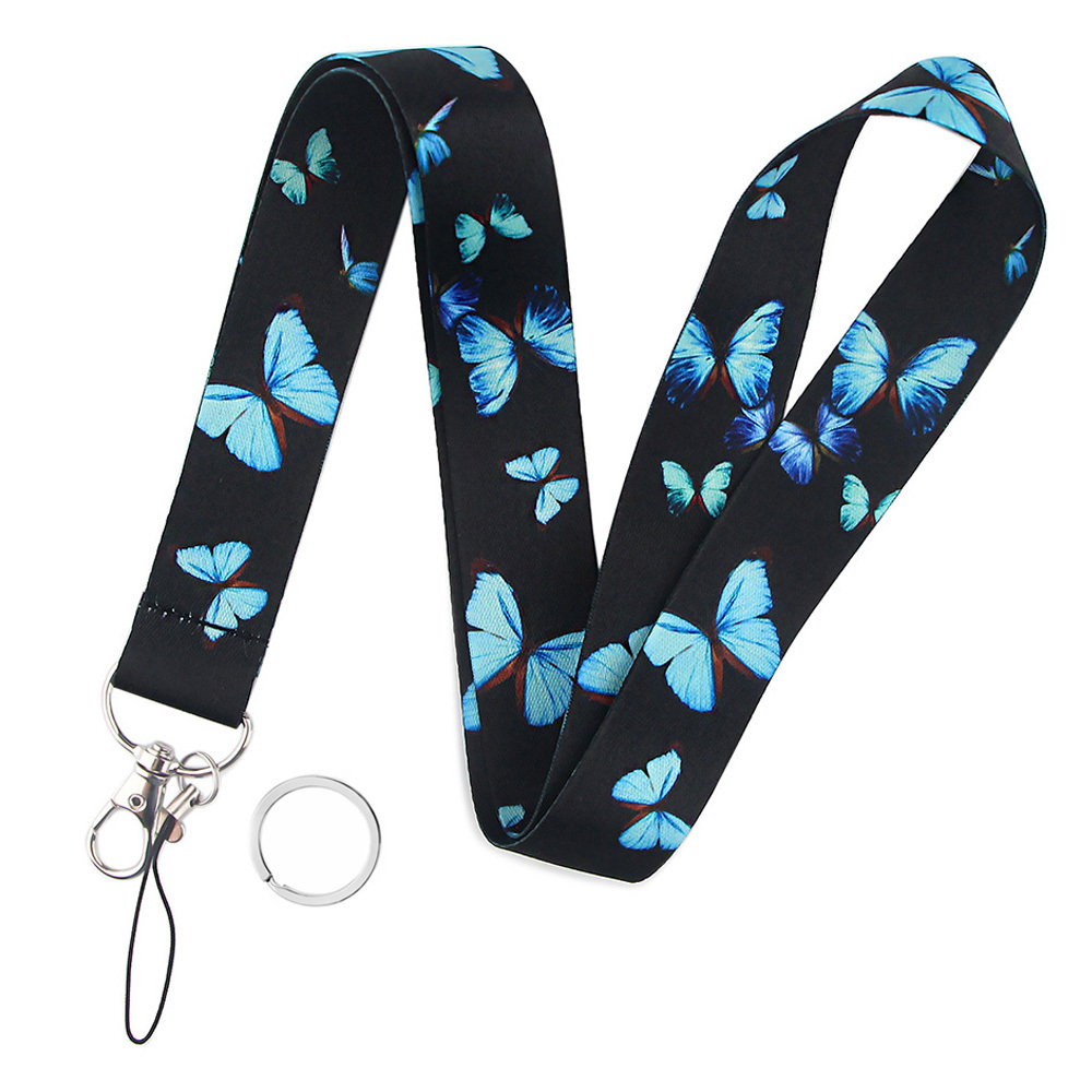 Butterfly ID Badge Holder with Lanyard, Lanyards for ID Badges