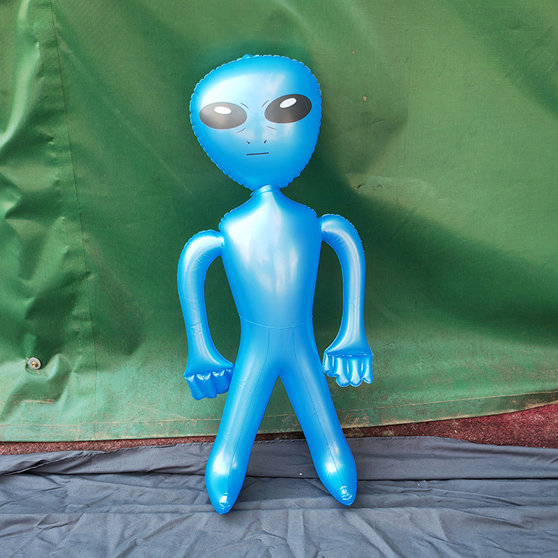 Alien inflable, juguetes alienígenas inflados, figuras inflables novedosas  de PVC, accesorios para cumpleaños, Halloween, fiesta temática del BLESIY  juguetes inflables