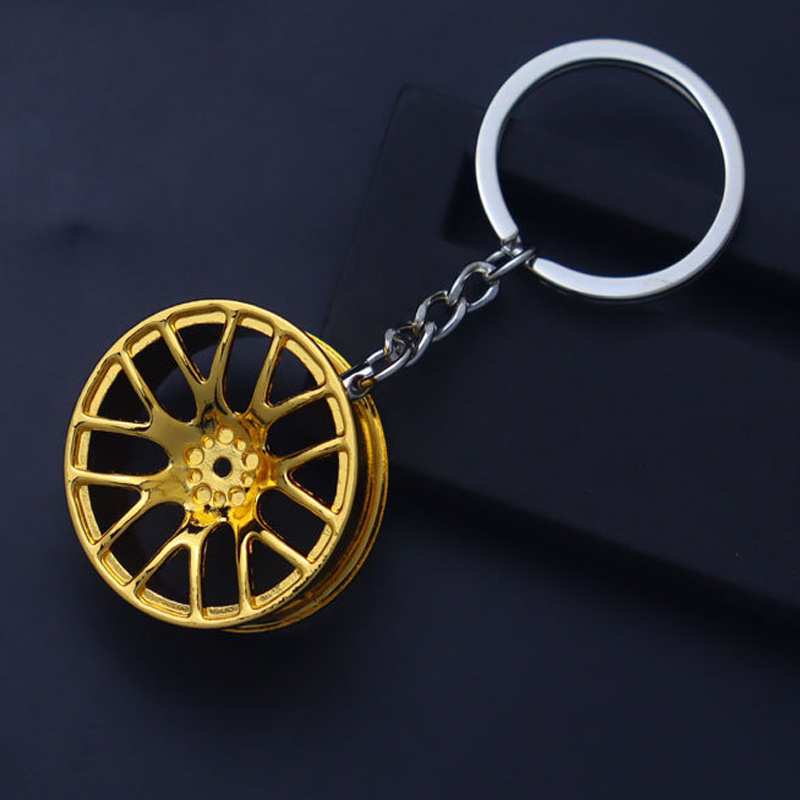 Key Chain HYUNDAI - Color : Golden - Alloy Metal 