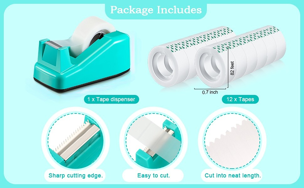 Scotch Magic Tape Value Pack - Nastro Trasparente 3/4 X 1000 Pollici, 24 Rotoli, Per Ufficio E Scuola
