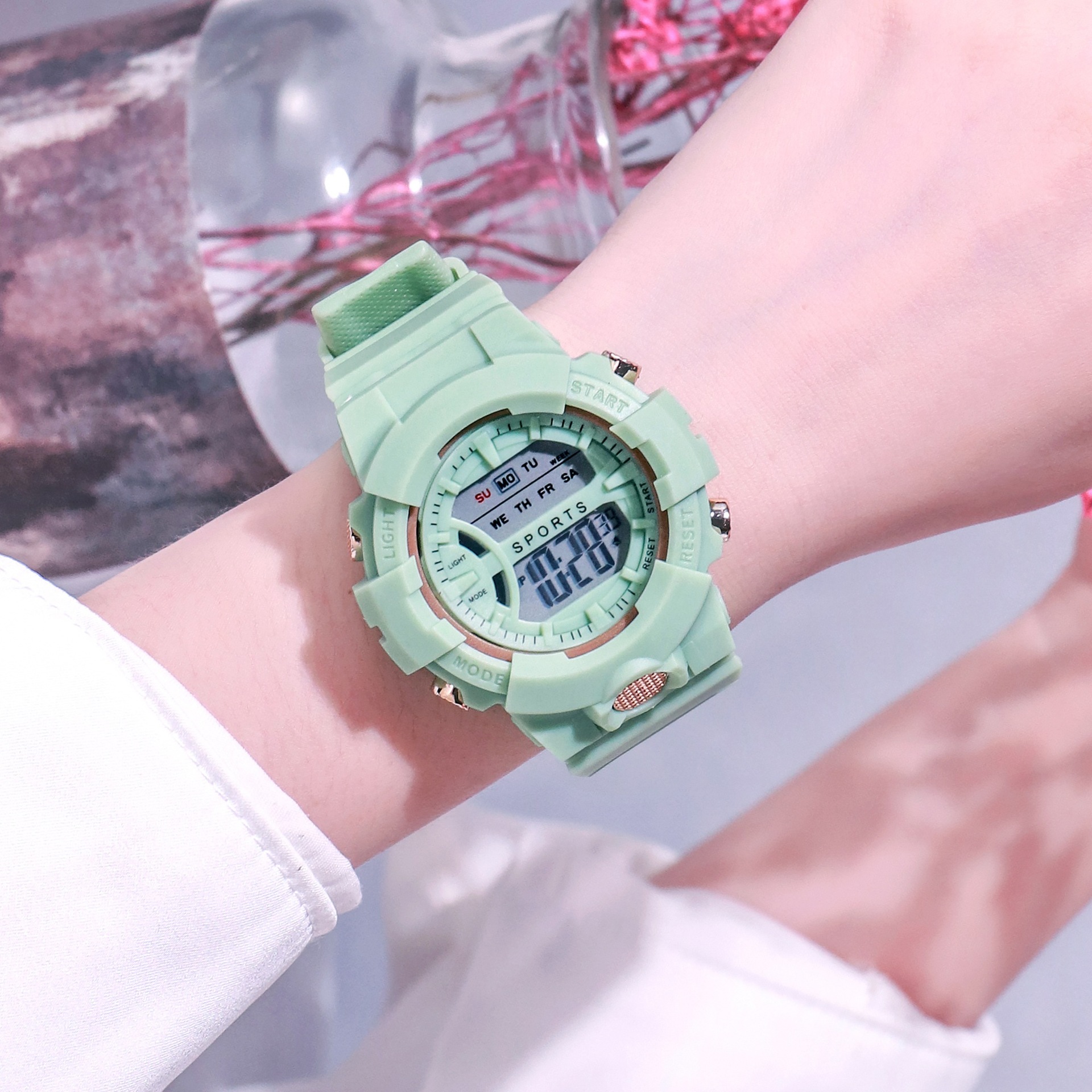  XUSHI Reloj deportivo para niña, reloj de pulsera electrónico, reloj  digital LED para niños y niñas, relojes para niñas (color : G) : Ropa,  Zapatos y Joyería