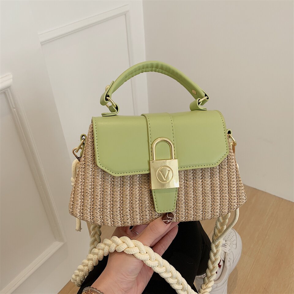 Shaped Straw Box Bag, Mini Flower Decor Handbag, Trendy Crossbody Novelty  Purse (7.12*5.93*2.57) Inch - Temu