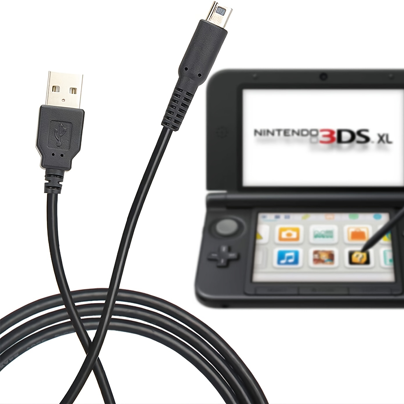 3ds 2ds Dsi Charger Cable Power Usb Charging Cord Compatible With New 3ds  Xl/new 3ds/ 3ds Xl/ 3ds/ New 2ds Xl/new 2ds/ 2ds Xl/ 2ds/ Dsi/dsi Xl, Black  - Temu New Zealand