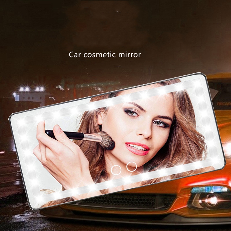 Car Sun Visor Vanity Mirror Rechargeable Makeup Mirror 3 - Temu
