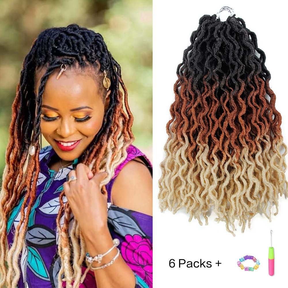 Gypsy Locs Ombre Crochet Hair / Synthetic Braiding Hair - Temu Mexico