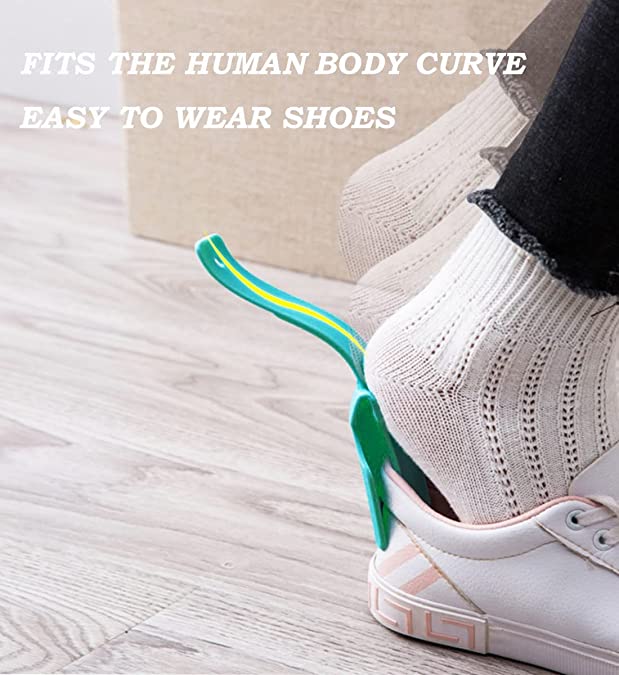 1/4/6/10pcs set Lazy Shoes Helper 10pcs Handled Shoe Horn Shoe Lifting Helper for Seniors Elderly Disabled Plastic Shoehorn Fits All Shoes