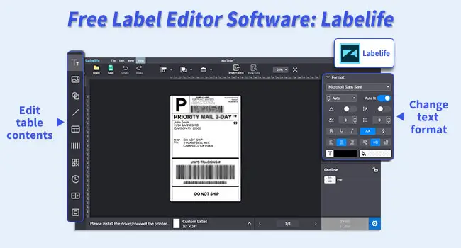 d520 bt label printer shipping thermal printer desktop label printer for barcode mailing address labels postage connected with phones pc details 2