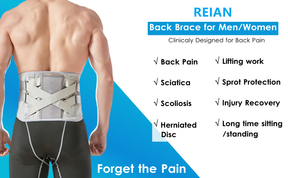 Aete Back Brace Lower Back Pain Relief, Lumbar Support Belt for Men Women  Herniated Disc,Sciatica,Scoliosis - AeteHealth