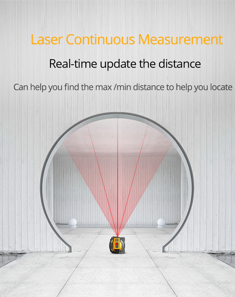 Télémètre Laser 2 En 1, Mètre Ruban Laser Avec Rétroéclairage Lcd, Outil De  Mesure Laser De 15M Et Ruban De 5M, Mesure Contin[H642]