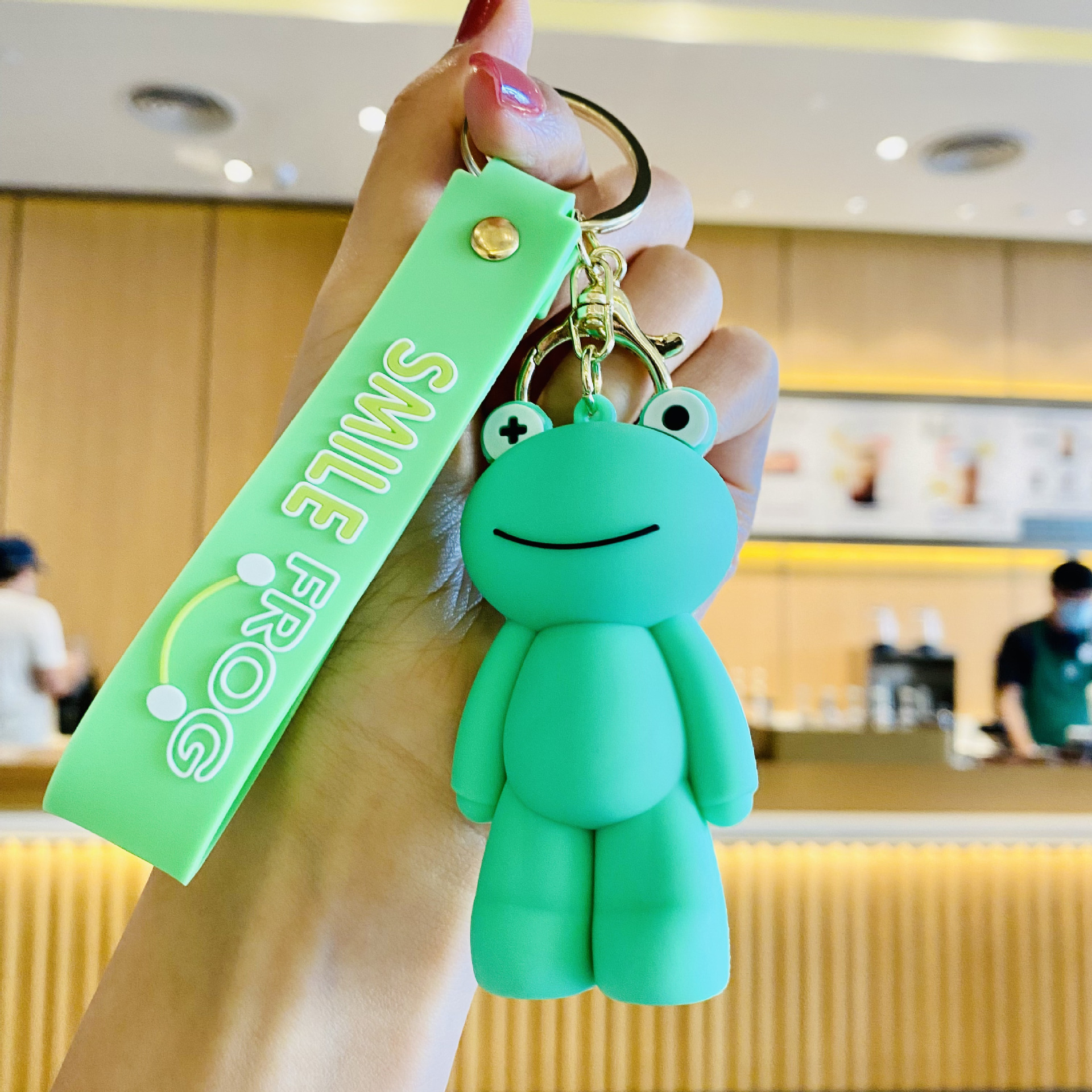 Cute Three dimensional Green Frog Key Chain Perfect Bag - Temu