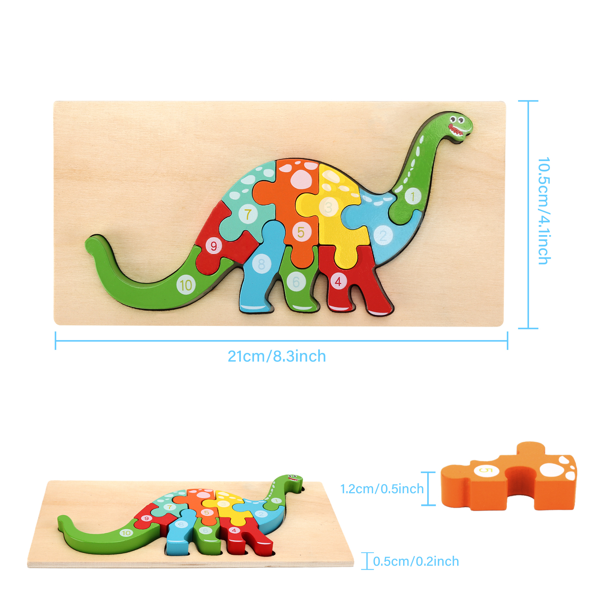 Wooden Montessori Puzzles Toys Toddlers Animal Shape Wood Temu