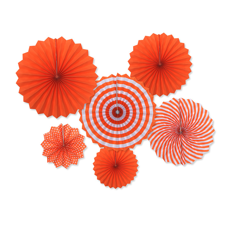 Party Hanging Paper Fans Set Chinese Paper Flower Garland - Temu