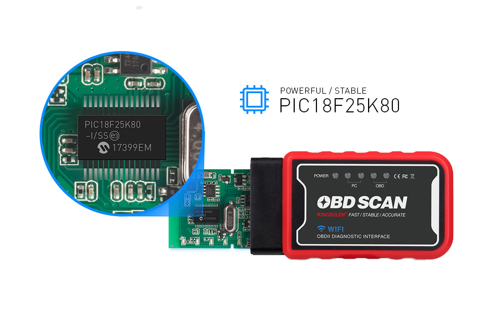 Elm327 V1.5 Obd2 Scanner Pic18f25k80 Bt/wifi Elm 327 Obd Car - Temu