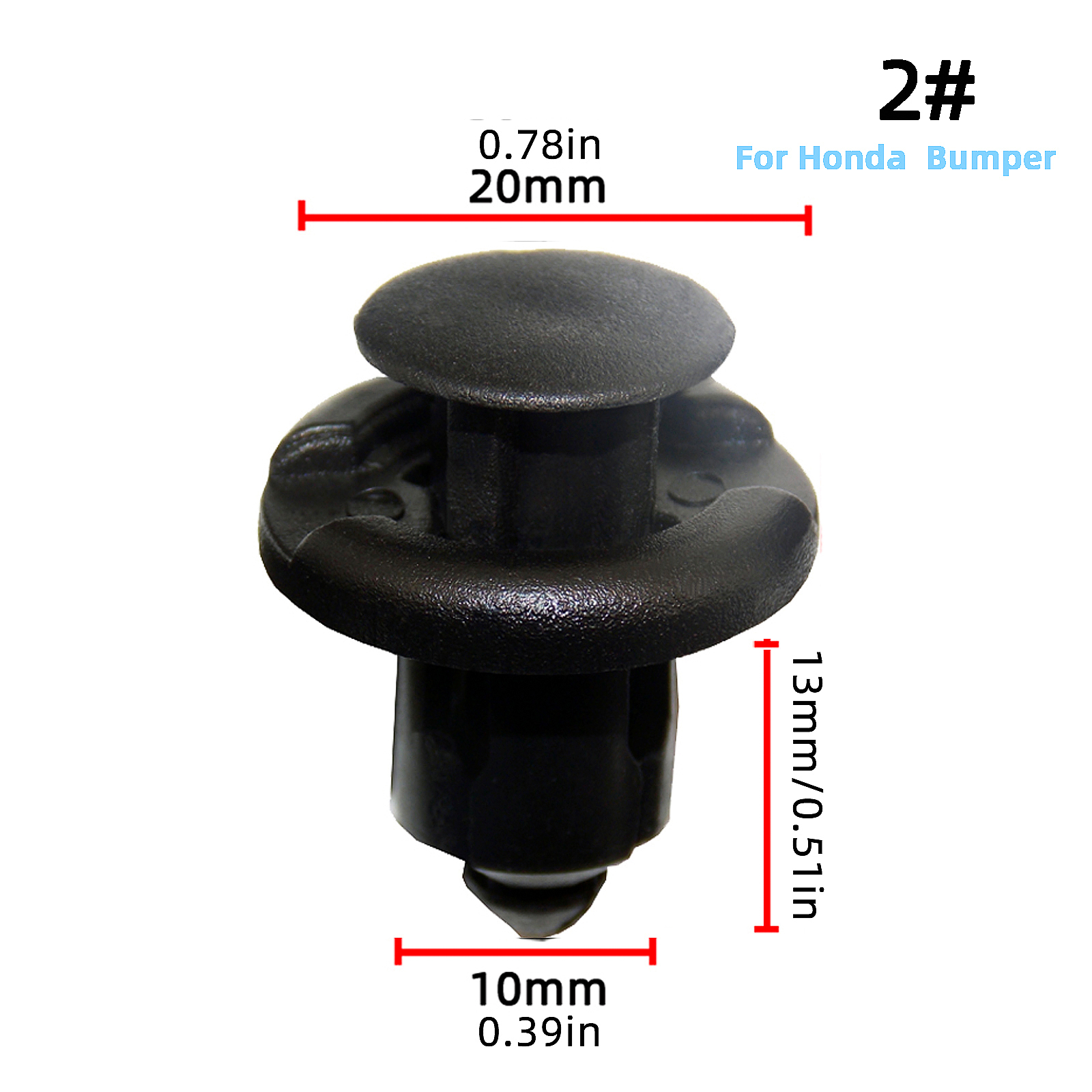 9 mm Kunststoff-Clips für Stoßstange und Verkleidung – Toyota 52161-16 —  VehicleClips