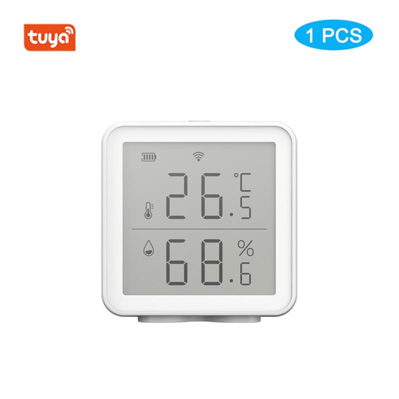 Tuya WiFi Temperature Humidity Sensor Smart Indoor Hygrometer Thermometer  With LED Display Backlight Support Google Home Alexa