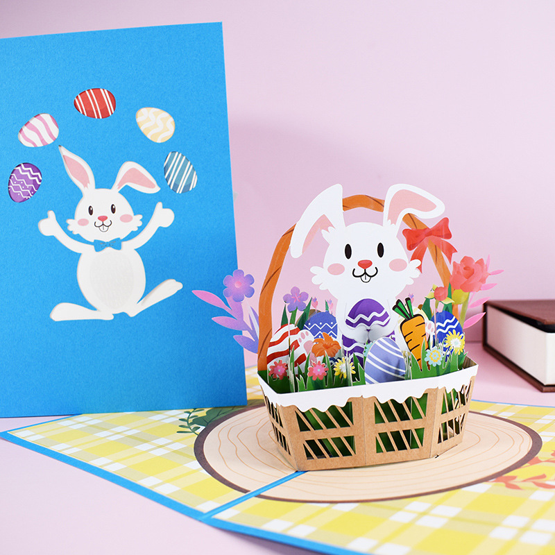 papercrush® Biglietto pop-up pasquale coniglietto pasquale con uovo di  Pasqua colorato - Divertente biglietto 3D come regalo in denaro o buono per  bambini, biglietto pop up speciale con busta : : Cancelleria