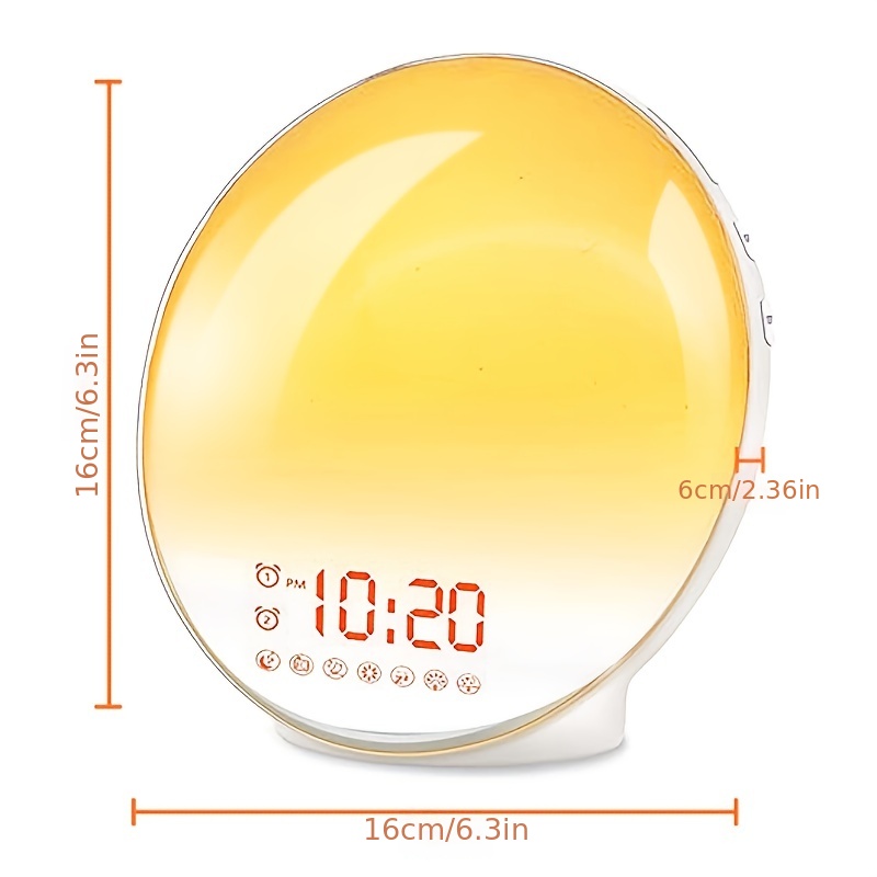 Wake Refreshed Led Night Lights Multifunction Sunrise Alarm - Temu