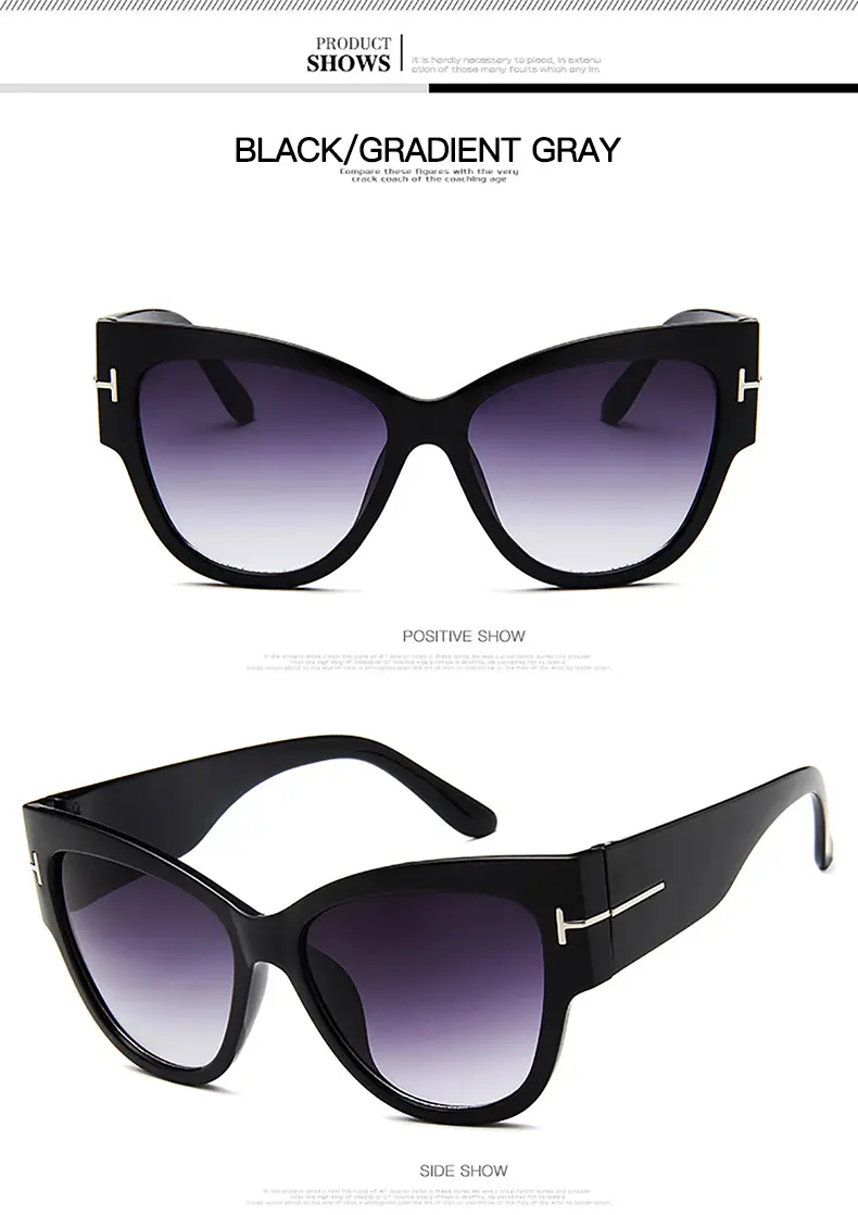retro cat eye sunglasses outdoor driving sunshade decoration oversize glasses details 6