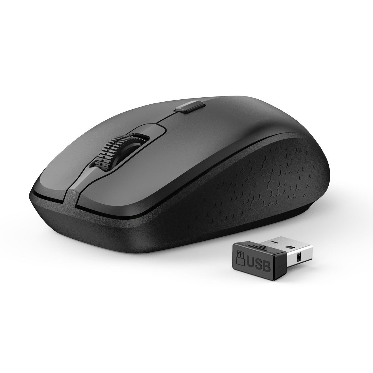 Ratón inalámbrico 2,4G con receptor USB, ratón inalámbrico