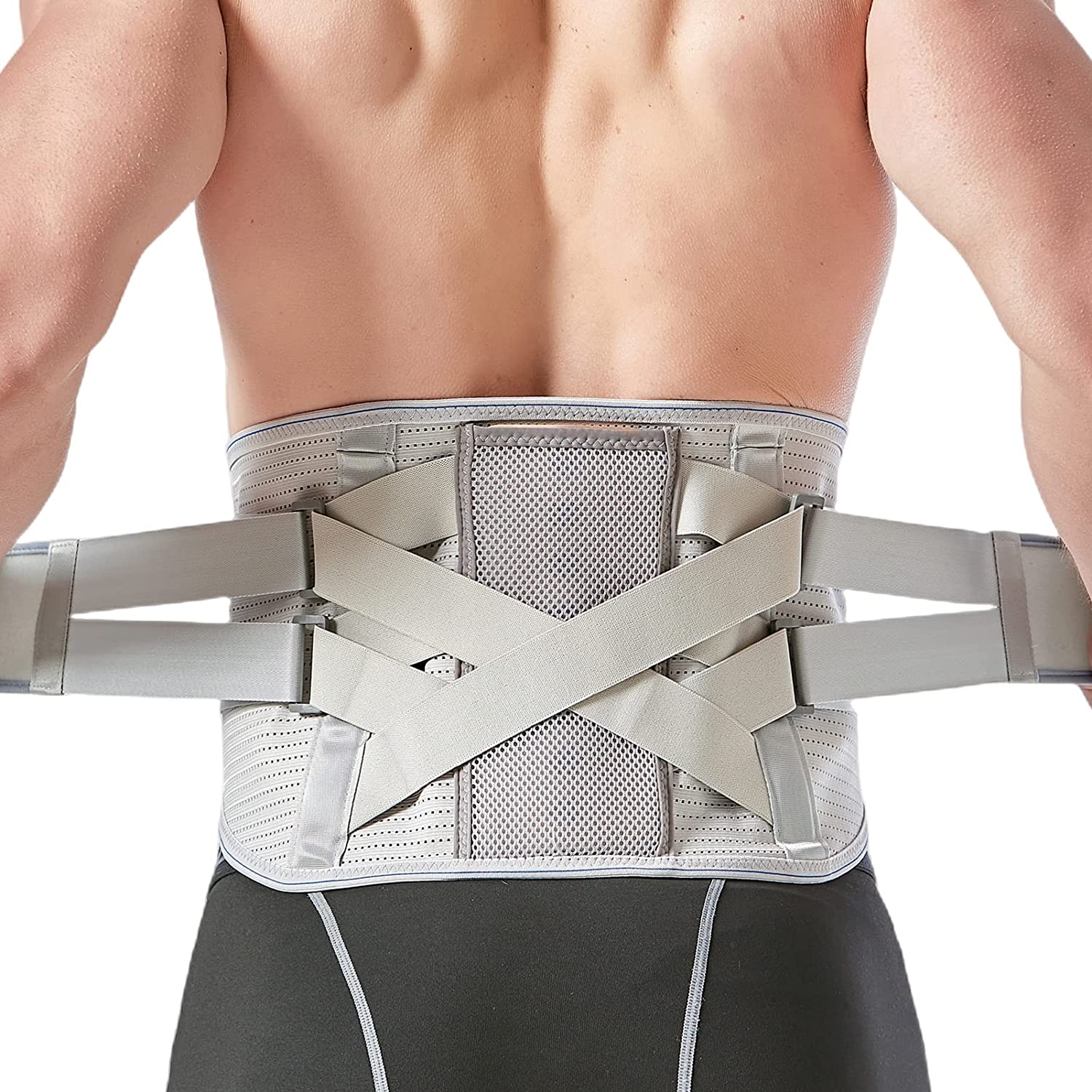 Lower Back Support Back Brace Pain Relief Lumbar Support Belt Sciatica Men  Women