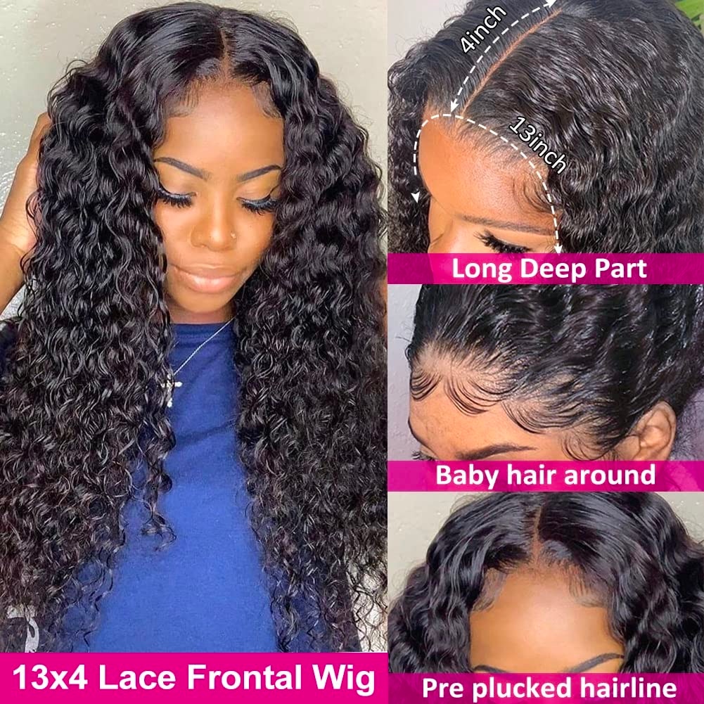 Brazilian Deep Weave Human Hair Wigs 13x4 Ear Ear Lace Temu Canada