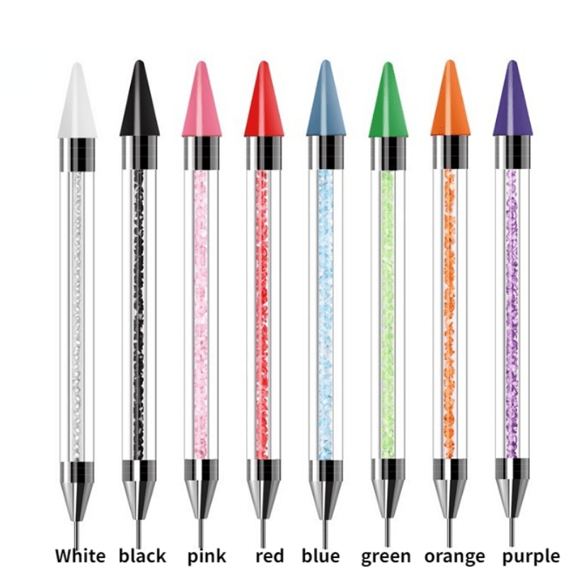 anmas rucci 10pcs Rhinestone Bead Gem Picker Dotting Pen Wax Pencil Point  Dotting Tool (Wax Pen Tools for Rhinestones(10pcs)) 10 Count (Pack of 1)