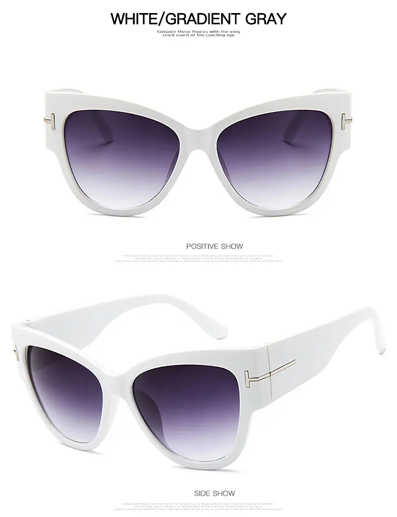 retro cat eye sunglasses outdoor driving sunshade decoration oversize glasses details 10