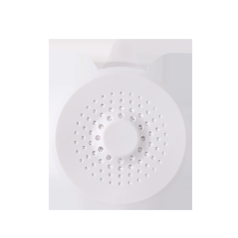 1pc White Hair Filter For Sink, Bathtub & Shower Drain, Silicone Kitchen  Sink Stopper, Floor Drain Cover