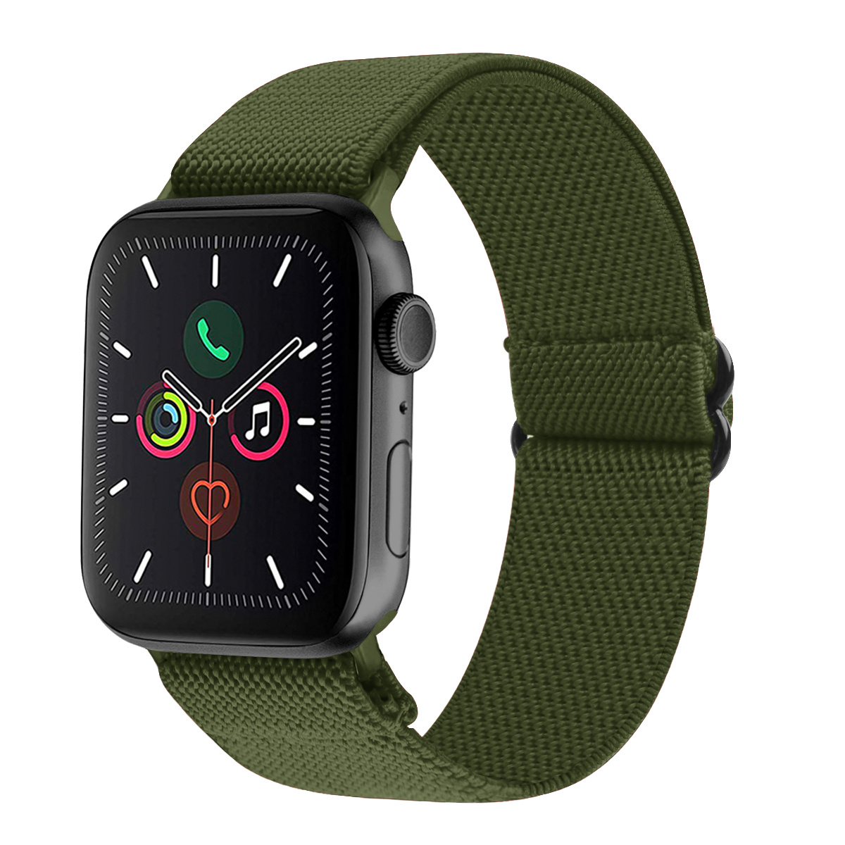 1pc Nylon loop strap Compatible With Apple watch band 45mm 41mm