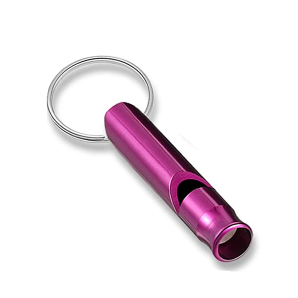 Whistle with Keychain, Aluminum Survival Whistle Keyring for Camping Hiking  Hunting Outdoors Sports Pet Training