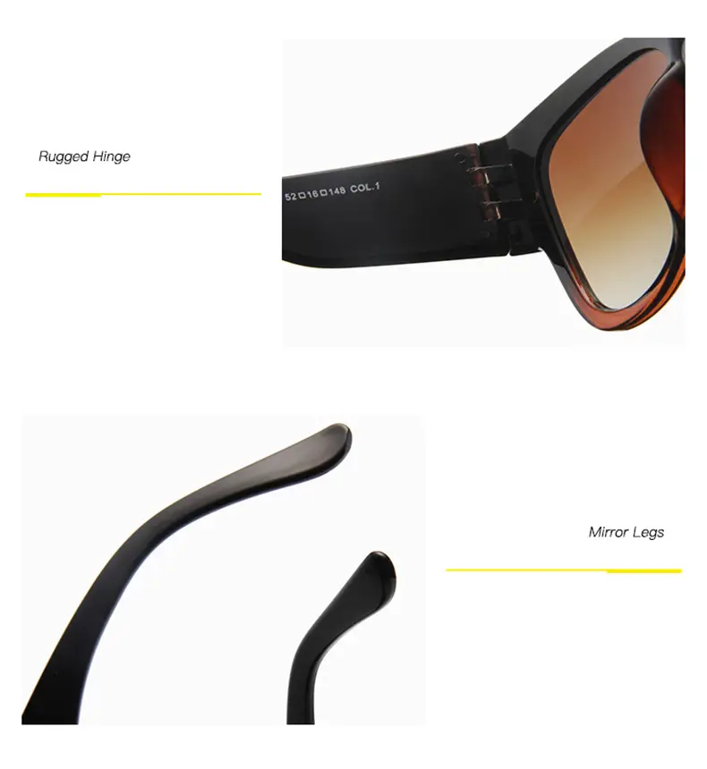 retro cat eye sunglasses outdoor driving sunshade decoration oversize glasses details 13
