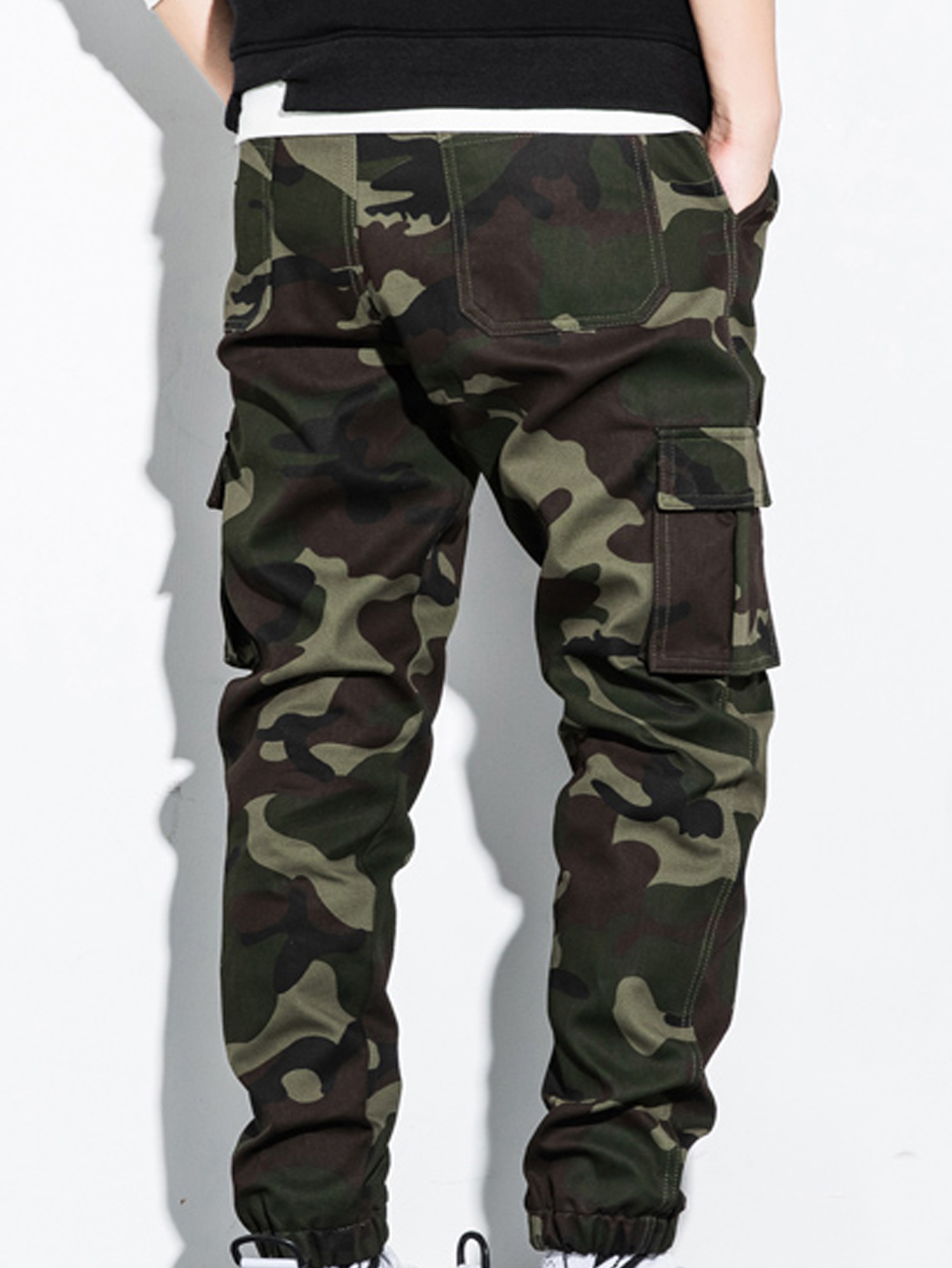 Enslaved Mens Big & Tall Camo Cargo Pants 40x32 / Camo