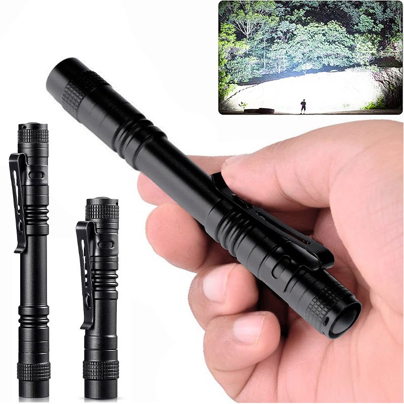 Led Medical Penlight Flashlight With Pupil Gauge Pocket Clip - Temu