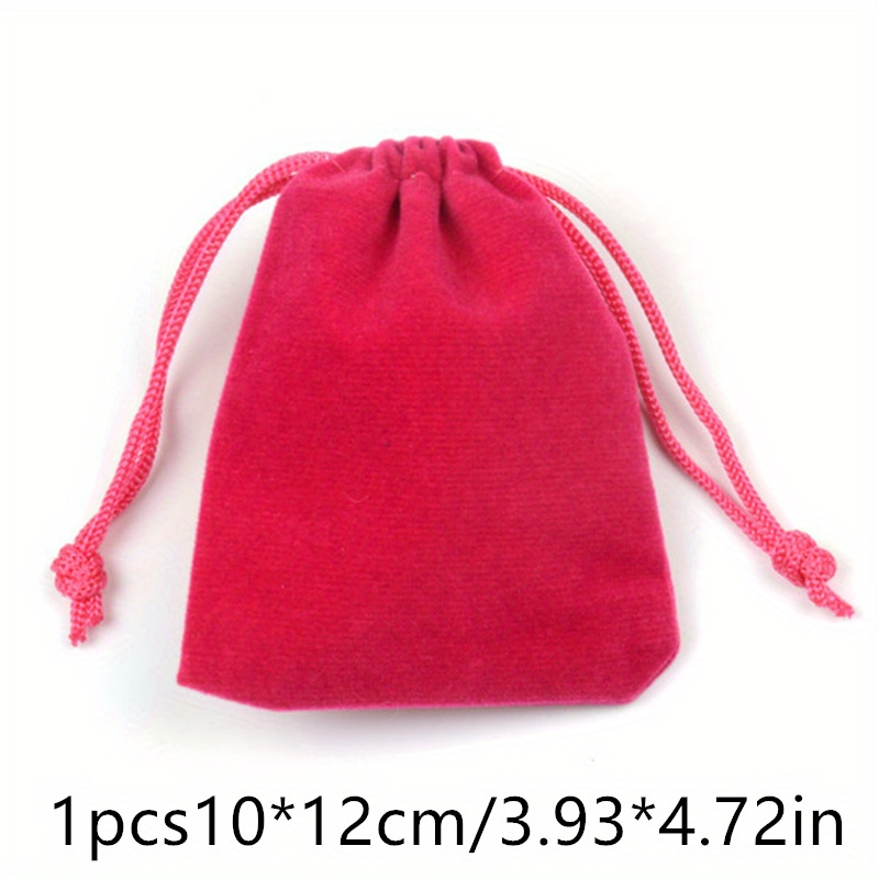 1PC Velvet Drawstring Bags Soft Fabric Storage Bag for Wedding Party Gift  Candy Beads Bracelet Packaging Bags Jewelery Pouch