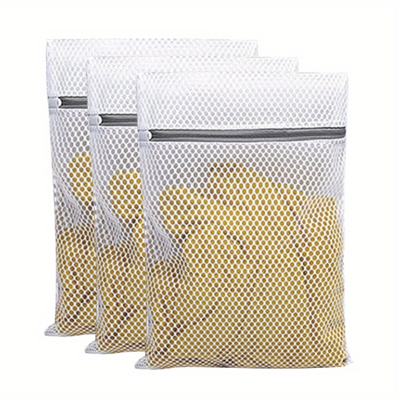 Simple Mesh Zipper Laundry Bag Lightweight Foldable Washing Temu