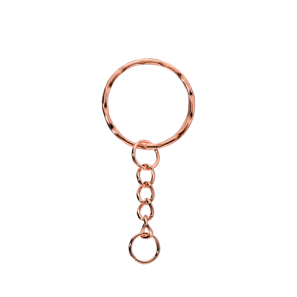 50pcs/lot Key Ring Key Embossed Chain Round Split Keyfob Keyrings with Jump Ring for Keychain Pendants DIY Jewelry, Jewels Making Accessories,Temu