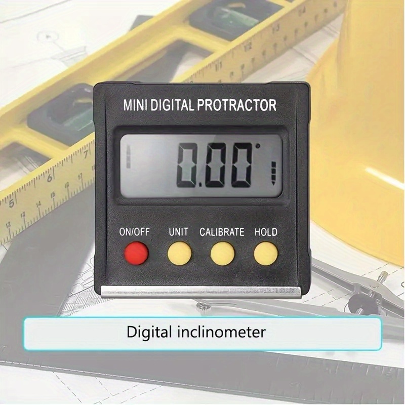 Strumenti di misurazione: Goniometro digitale a 360 gradi, inclinometro,  livella elettronica con base magnetica