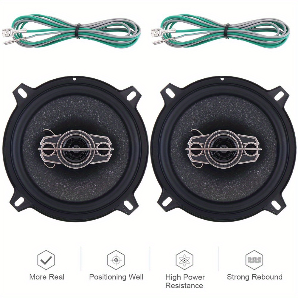 Kuerl Altavoces Coche Subwoofer 1 Altavoz Coaxial Hifi 6 5 - Temu