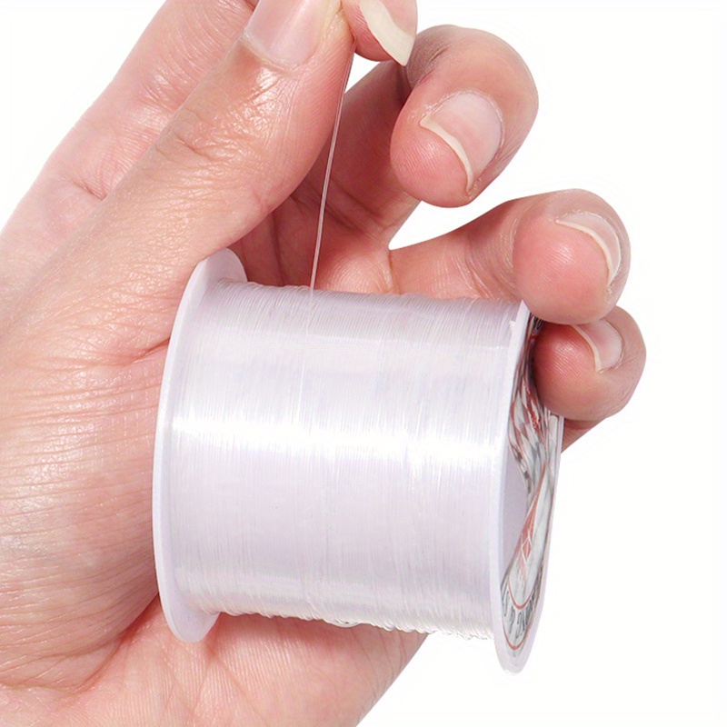 Transparent Fish Silk Elastic Thread 8 Sizes Available Diy - Temu