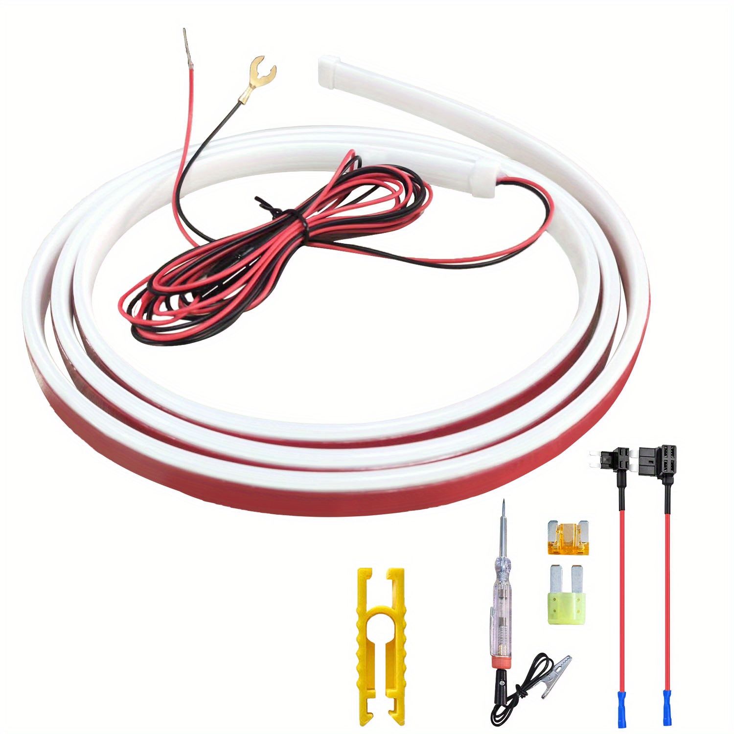 Car Hood Daytime Running Light Strip Flexible Led Light