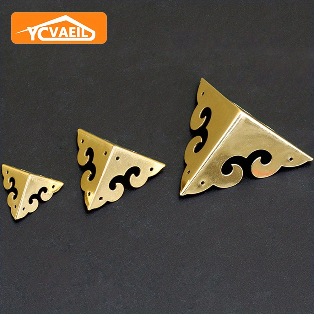 Box Corners Brackets Home Decorative Triangle Gift Box Metal Temu
