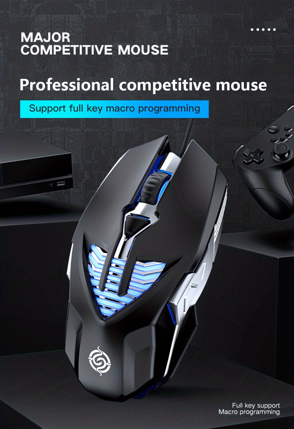 Rgb Gaming Mouse Ergonomic Design 6 Programmable Buttons Temu Australia