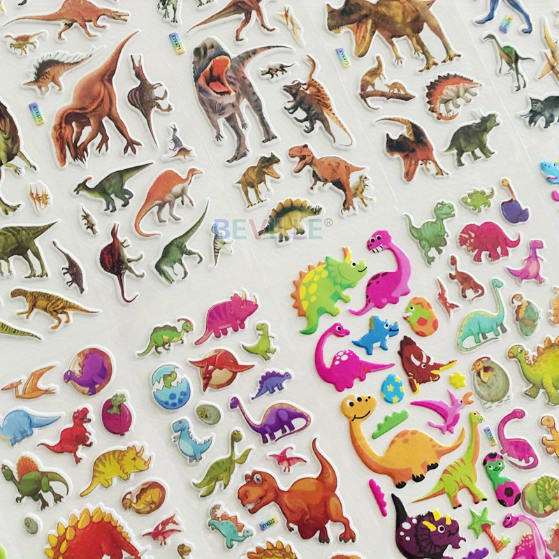 Stickers 3d Children Dinosaurs, Stickers Animals Dinosaurs