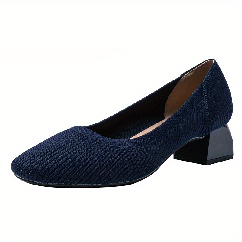 Navy blue clearance low heels