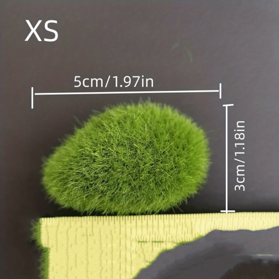 6pcs, Natural-Looking Artificial Moss Rocks for Vases and Decor - Realistic  Faux Moss Stones for Indoor and Outdoor Use