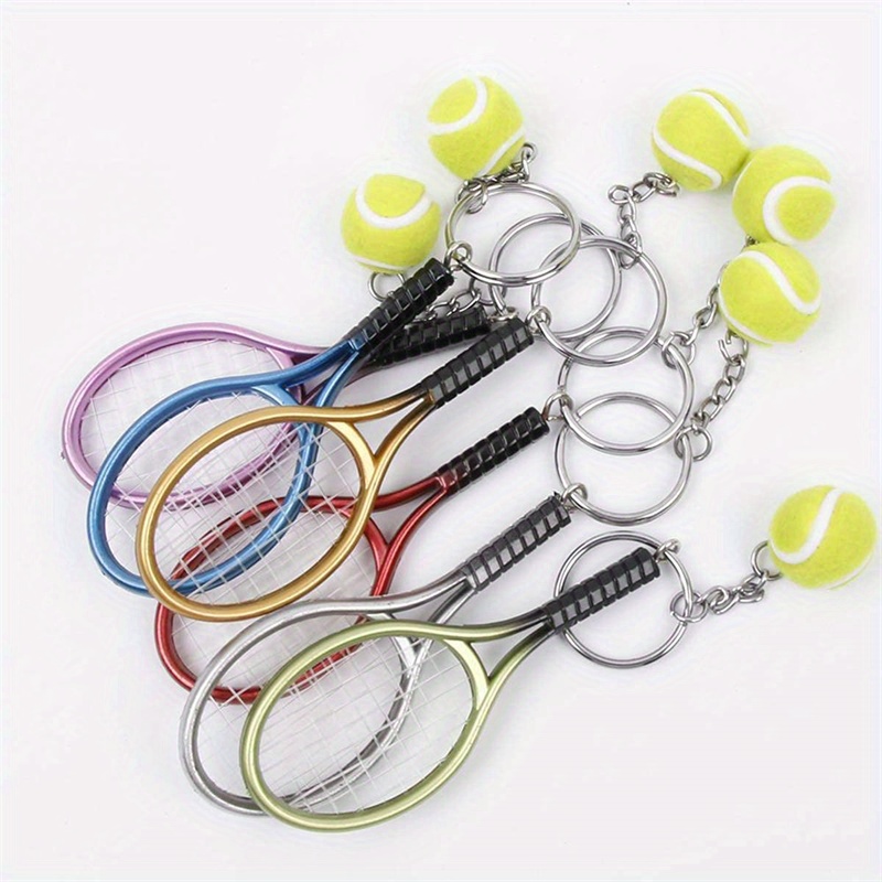 1 Pc Portachiavi Racchetta Tennis Anello Portachiavi Pallina - Temu Italy