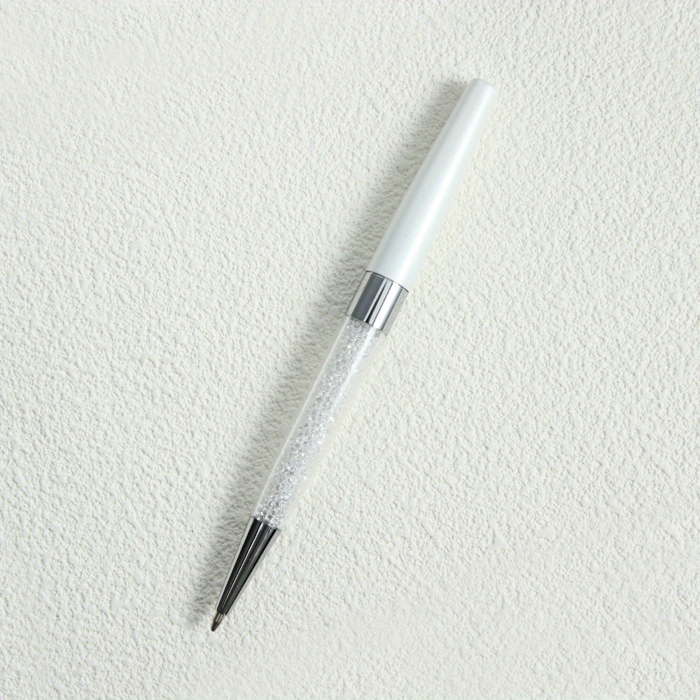 Faux Diamond Decor Blue Ink - Ballpoint Pen - Temu