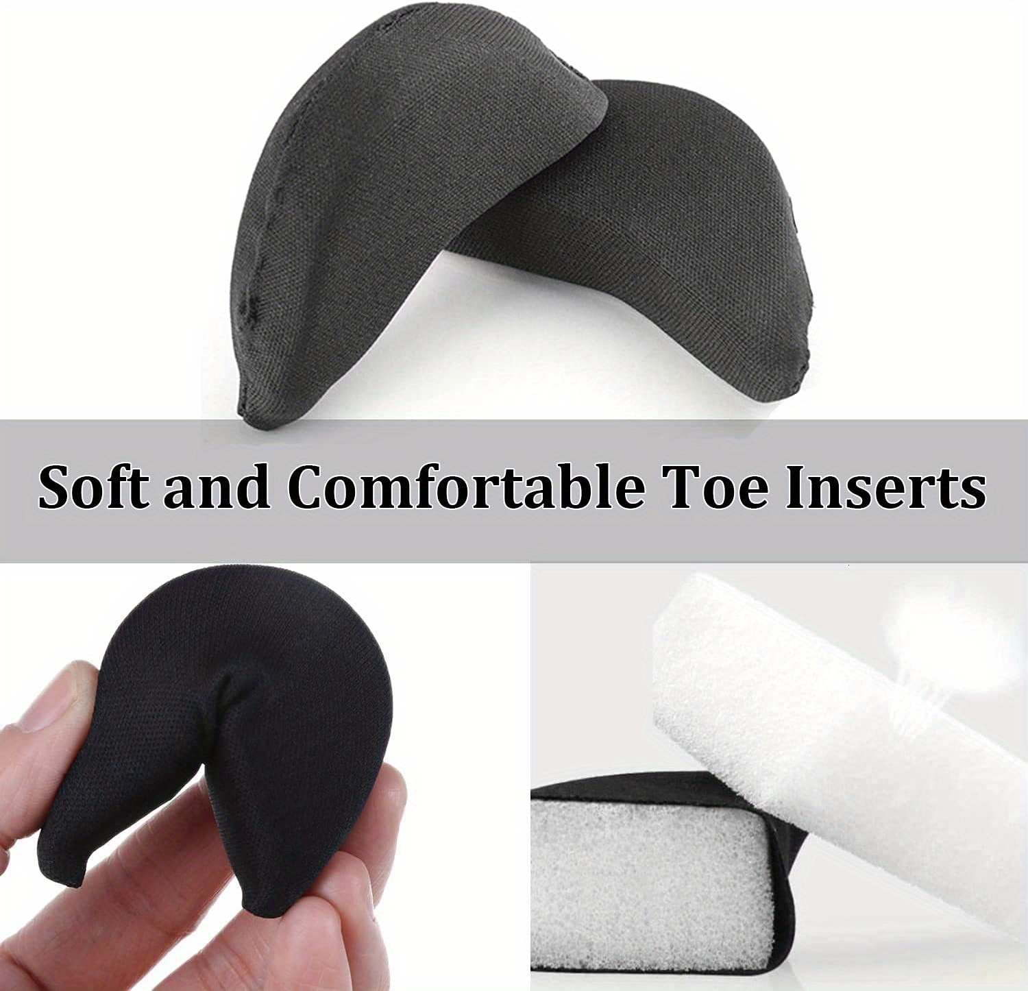 Toe Inserts Shoes Big Shoe Inserts Women Men Foam Toe Filler Temu