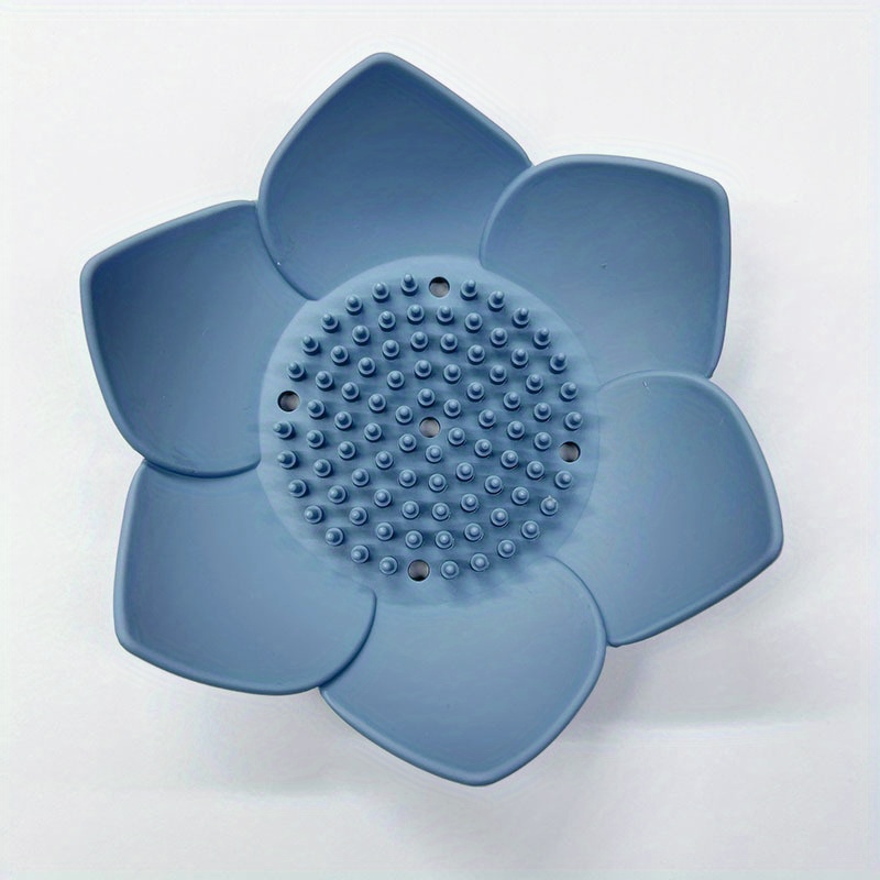 Lotus Flower Silicone Soap Rack for Bathroom